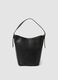 Borsa nera a spalla effetto martellato_0