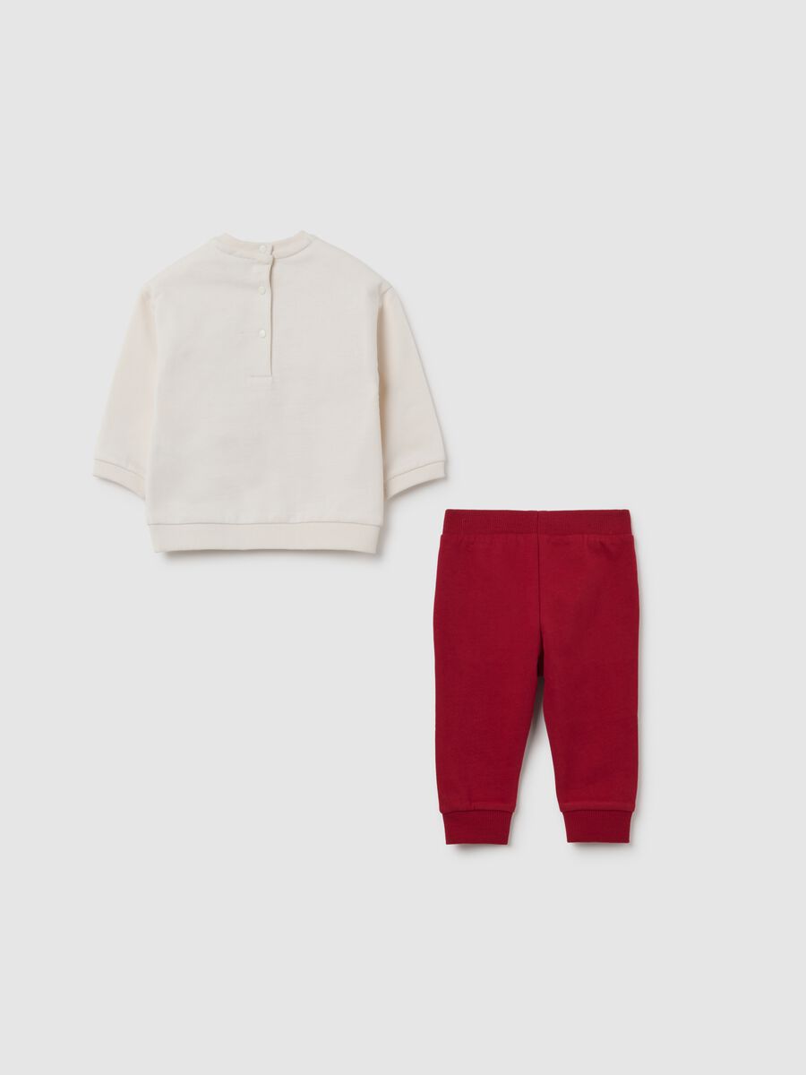 Set bianco e rosso in cotone_1