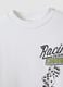 White cotton-blend crew-neck racing print sweatshirt for boys_2