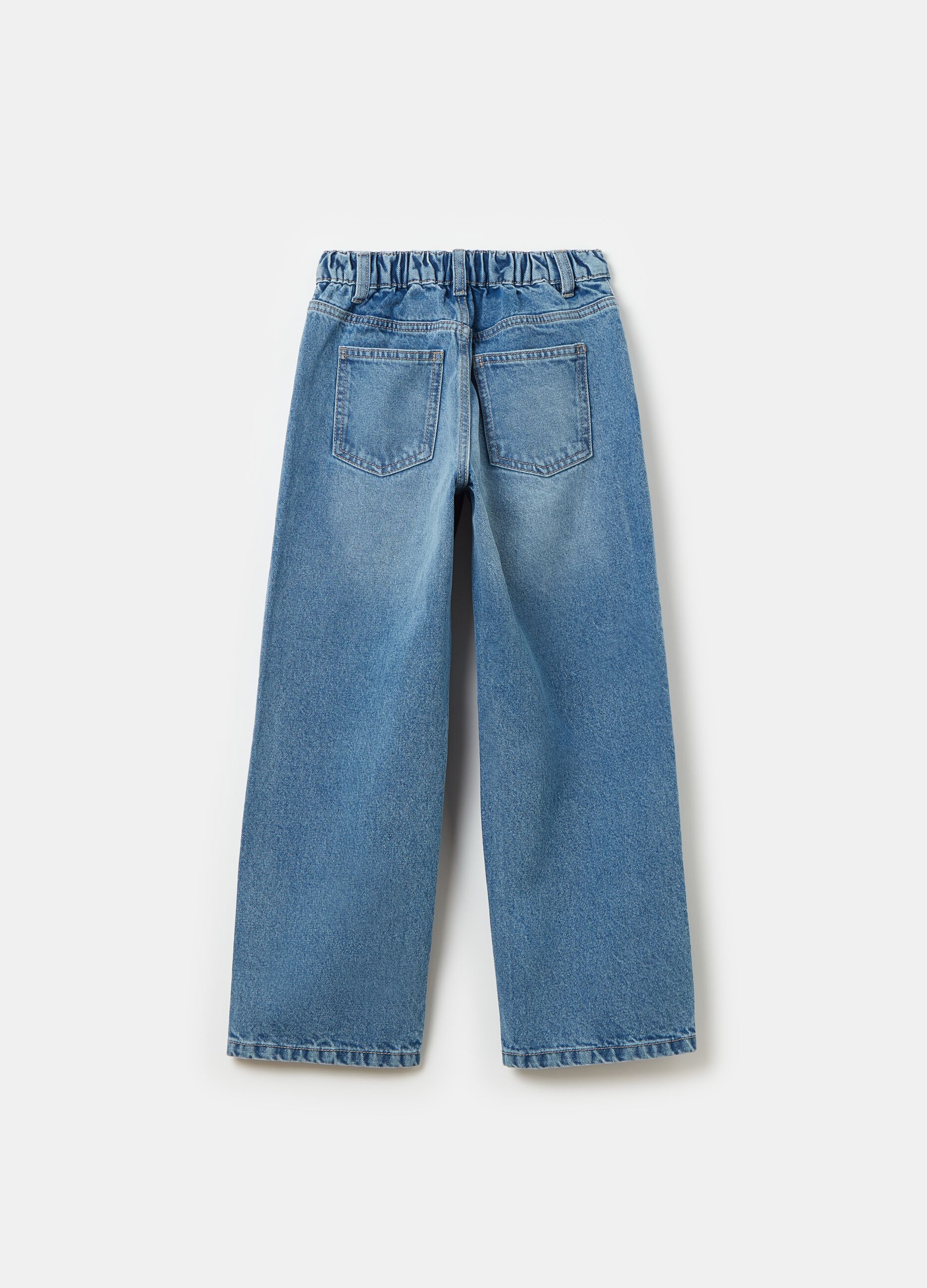 Jeans modello culotte cinque tasche