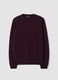 Pullover viola in pura lana a girocollo regular fit_4