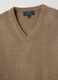 Beige V-Neck Sweater_5