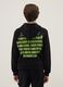 Black cotton blend hoodie for boys regular fit with NASA prints_1