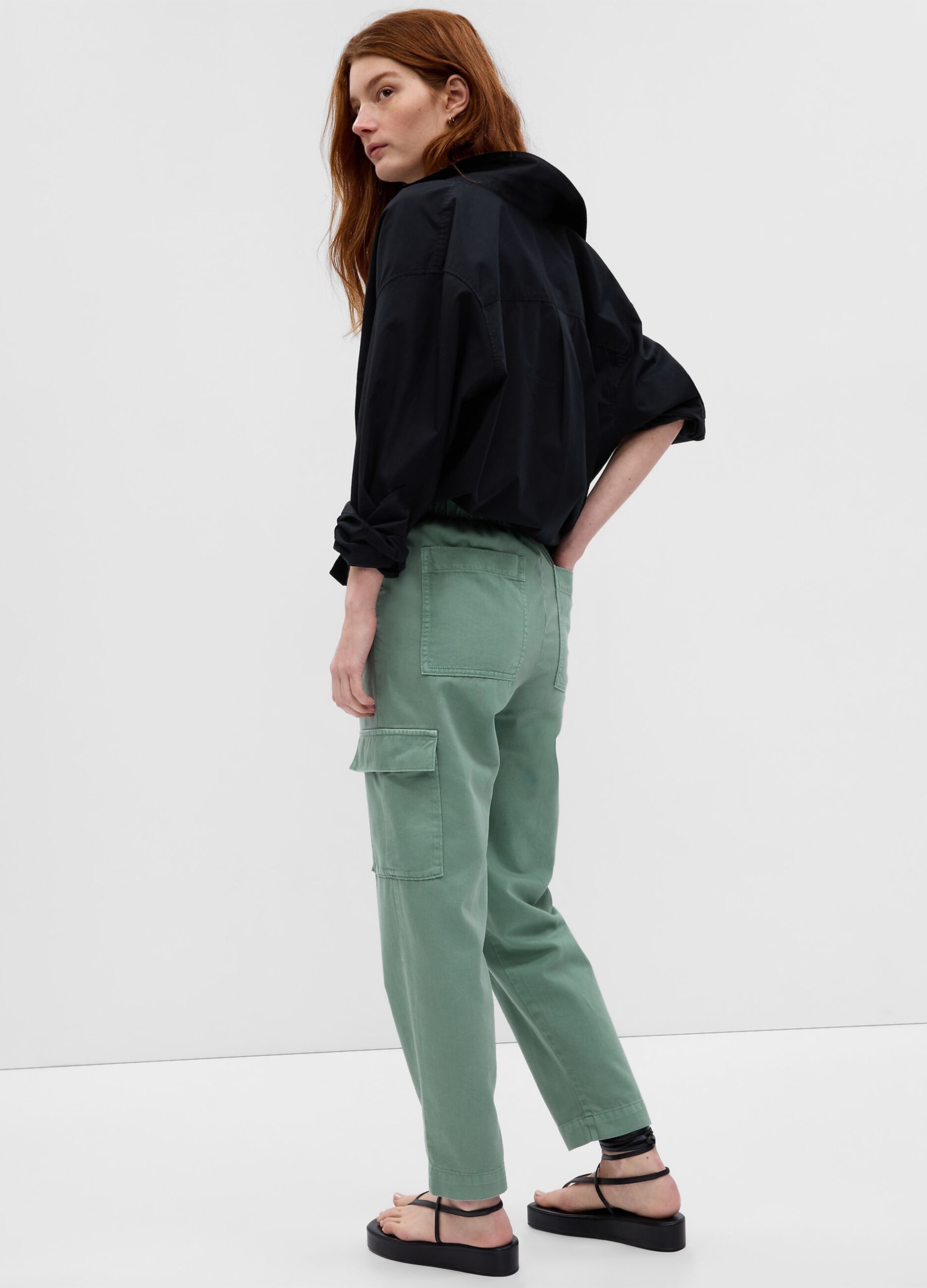 Cargo twill joggers