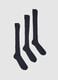 Tripack long blue cotton socks_0