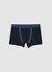 Boys' blue cotton blend regular fit boxers_0