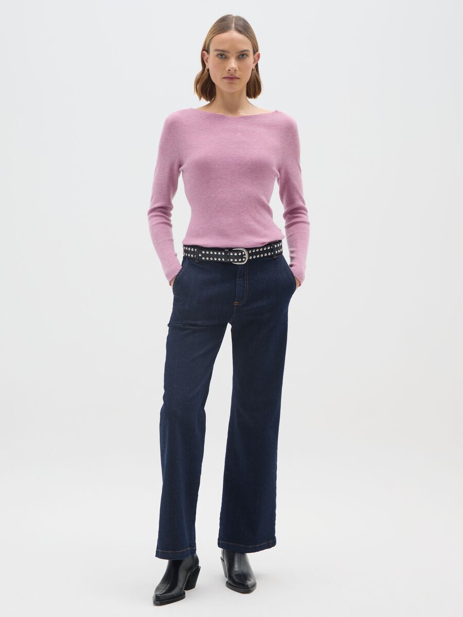 Maglione rosa regular fit_1