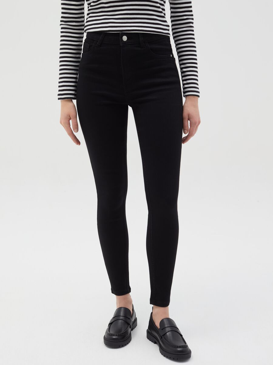 Skinny-fit high rise jeans_1