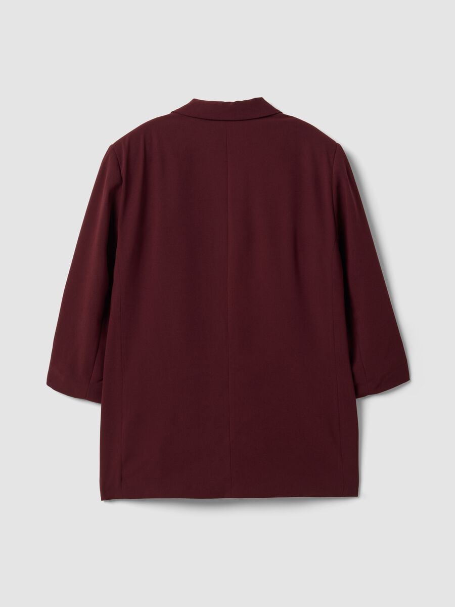 Blazer rosso regular fit foderato con rever classico_6