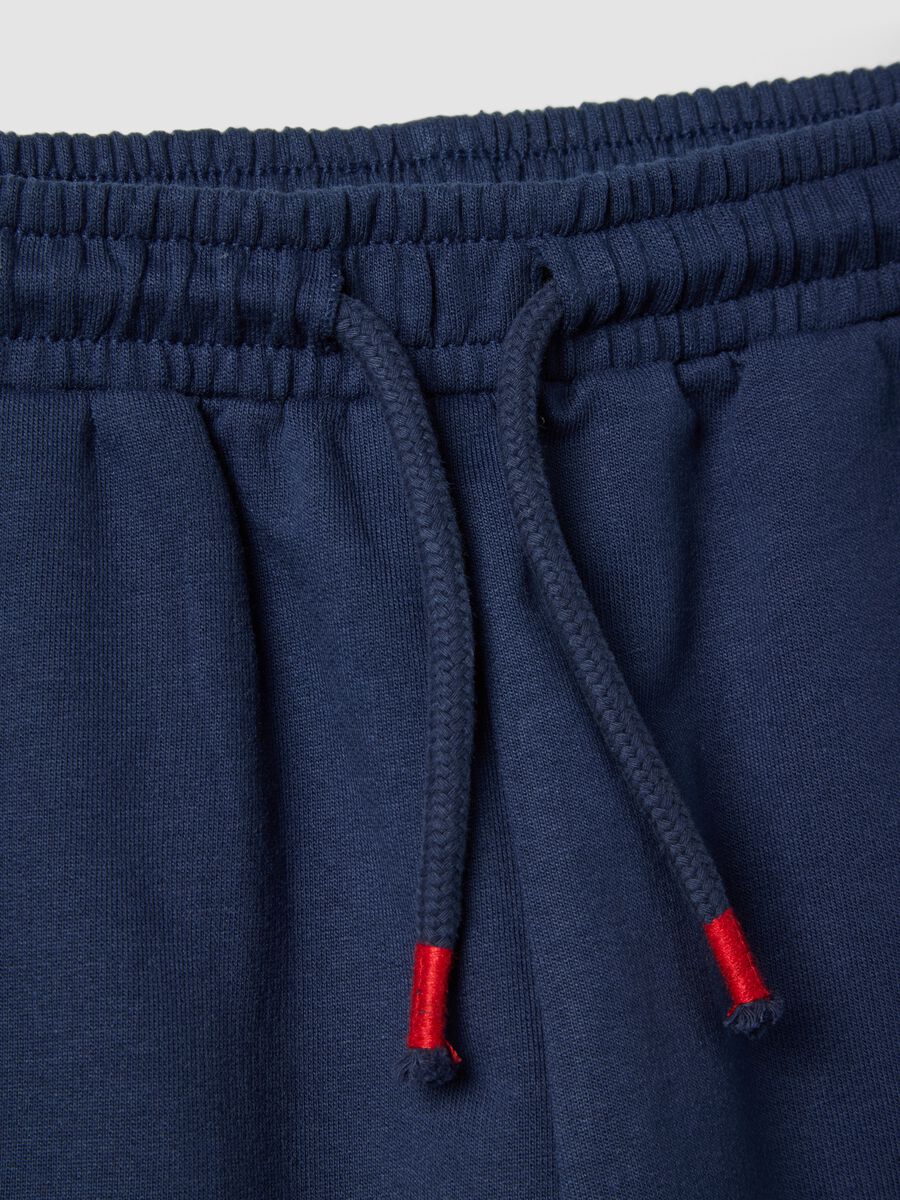 Boys' blue regular-fit 100% cotton shorts with Spider-Man_2