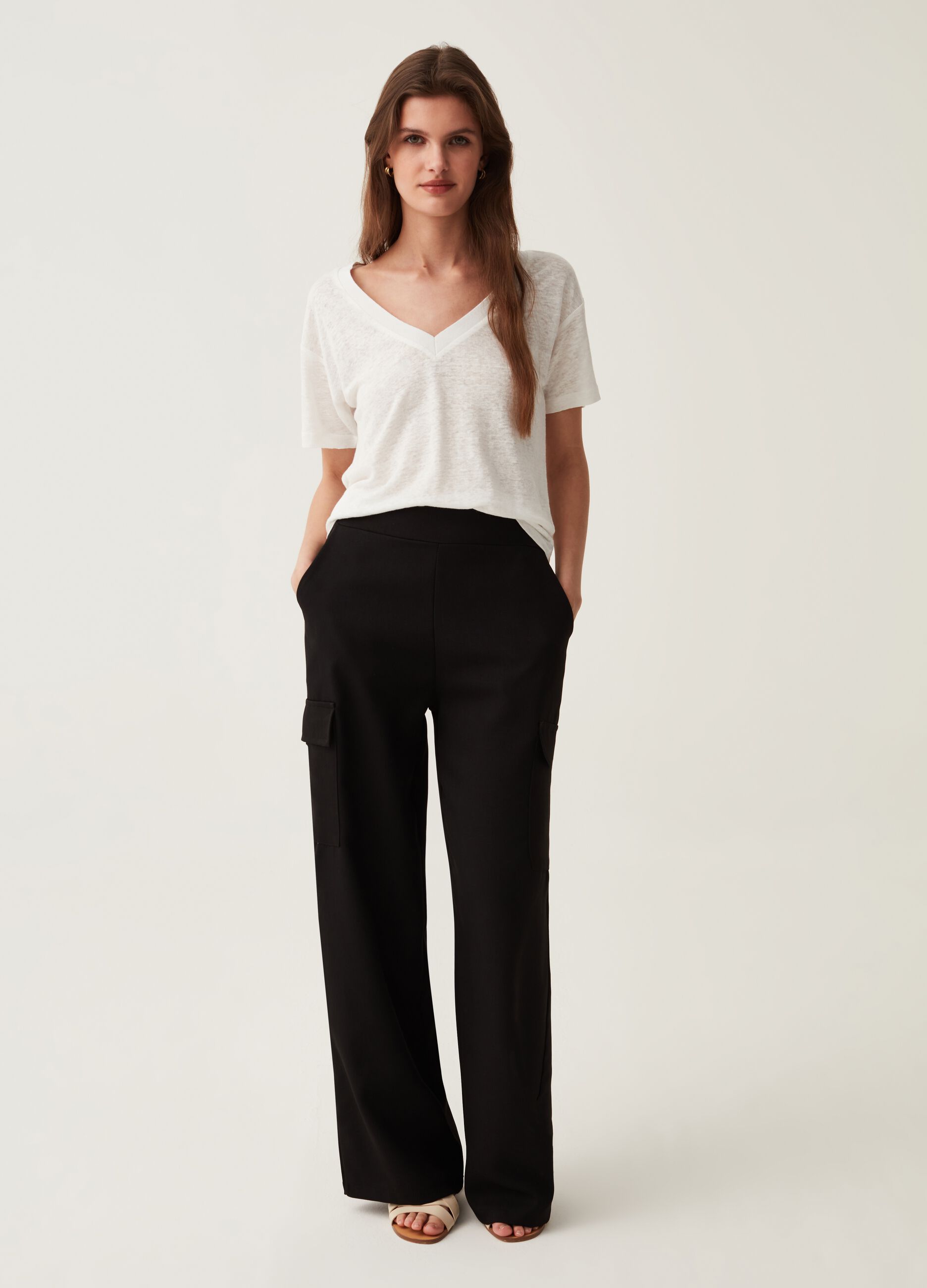 Pantaloni palazzo cargo_0