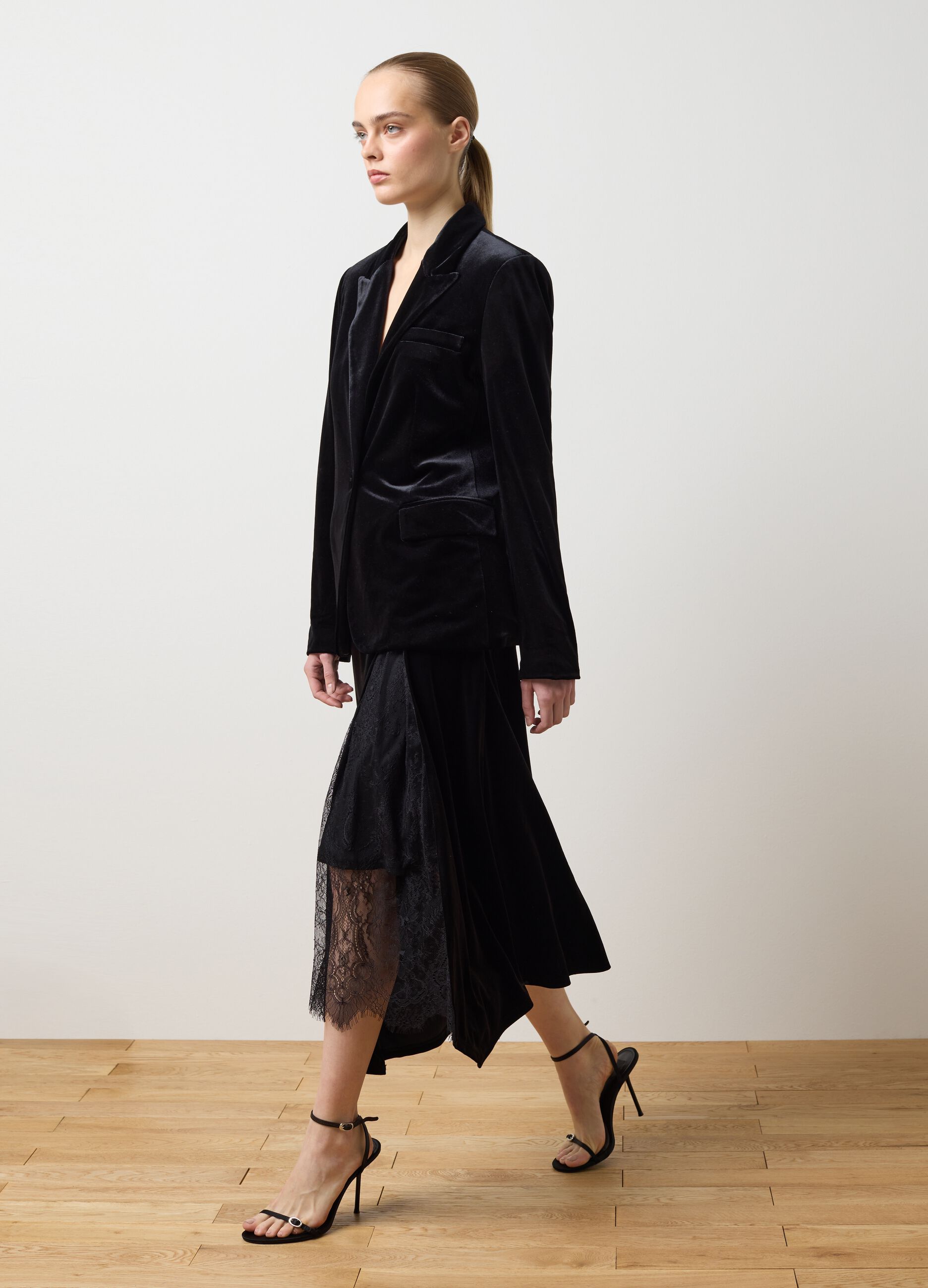 Black midi and pencil skirt