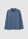 Children's sweater in blue stretch cotton blend regular fit_0