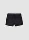 Girls&rsquo; black denim shorts in stretch cotton blend, slim fit_1