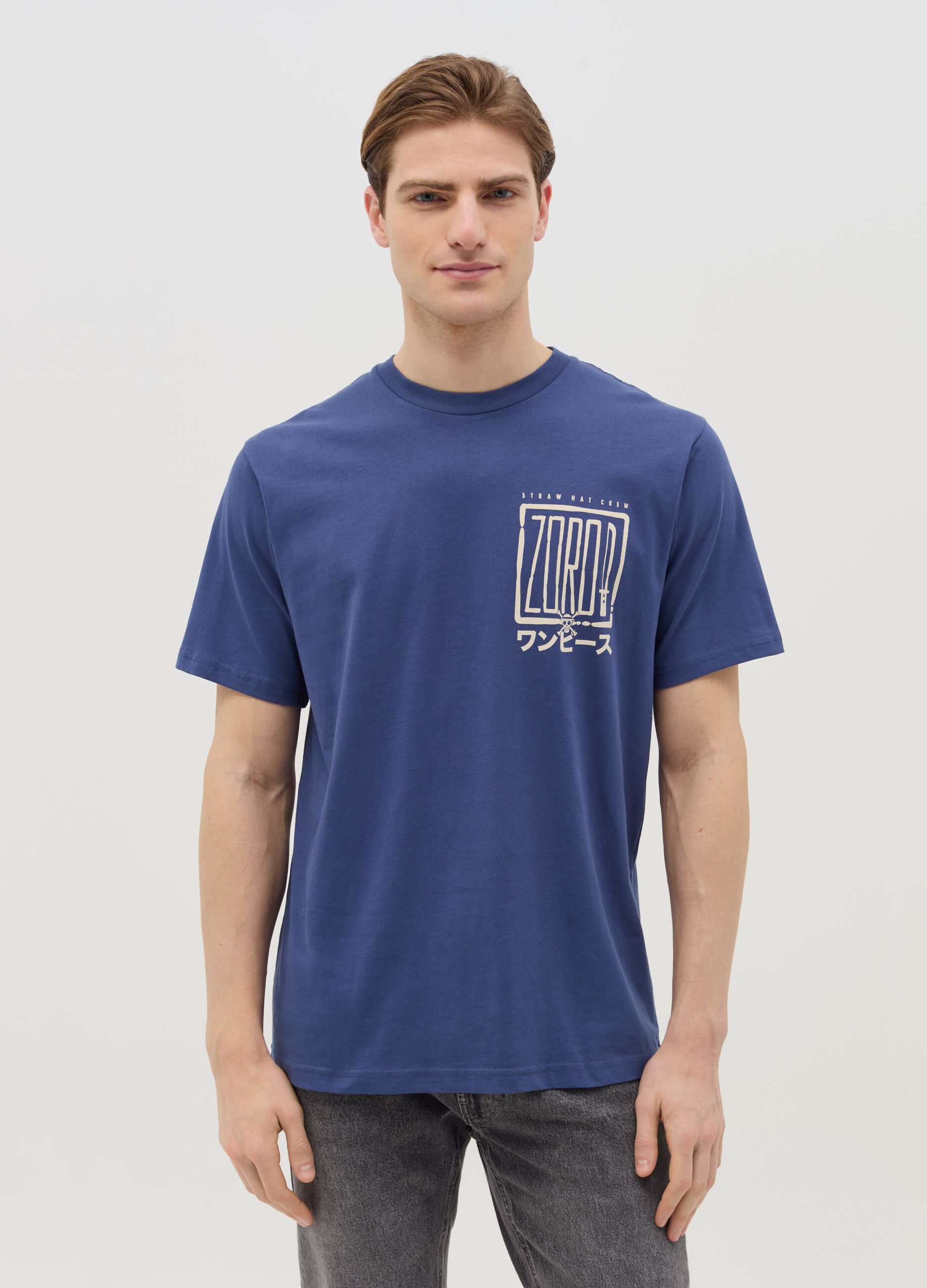 T-shirt in cotone stampa Zoro 