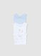 Multicolour sleeveless cotton bodysuit tripack for newborns_2