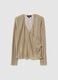 Beige striped regular fit V-neck jumper_4