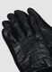 Black genuine lambskin gloves with knitted cuffs_2