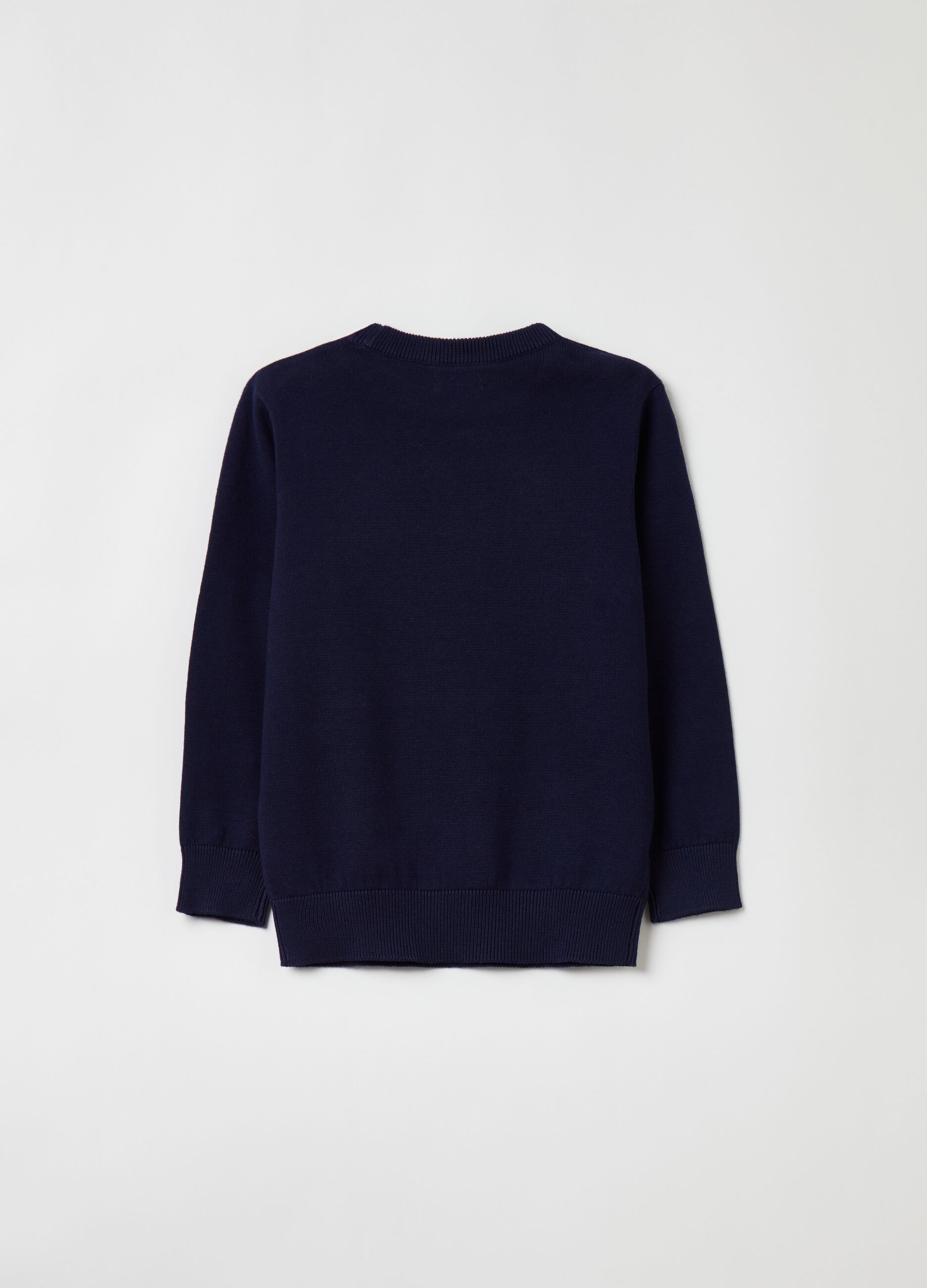 Pullover girocollo in cotone_1
