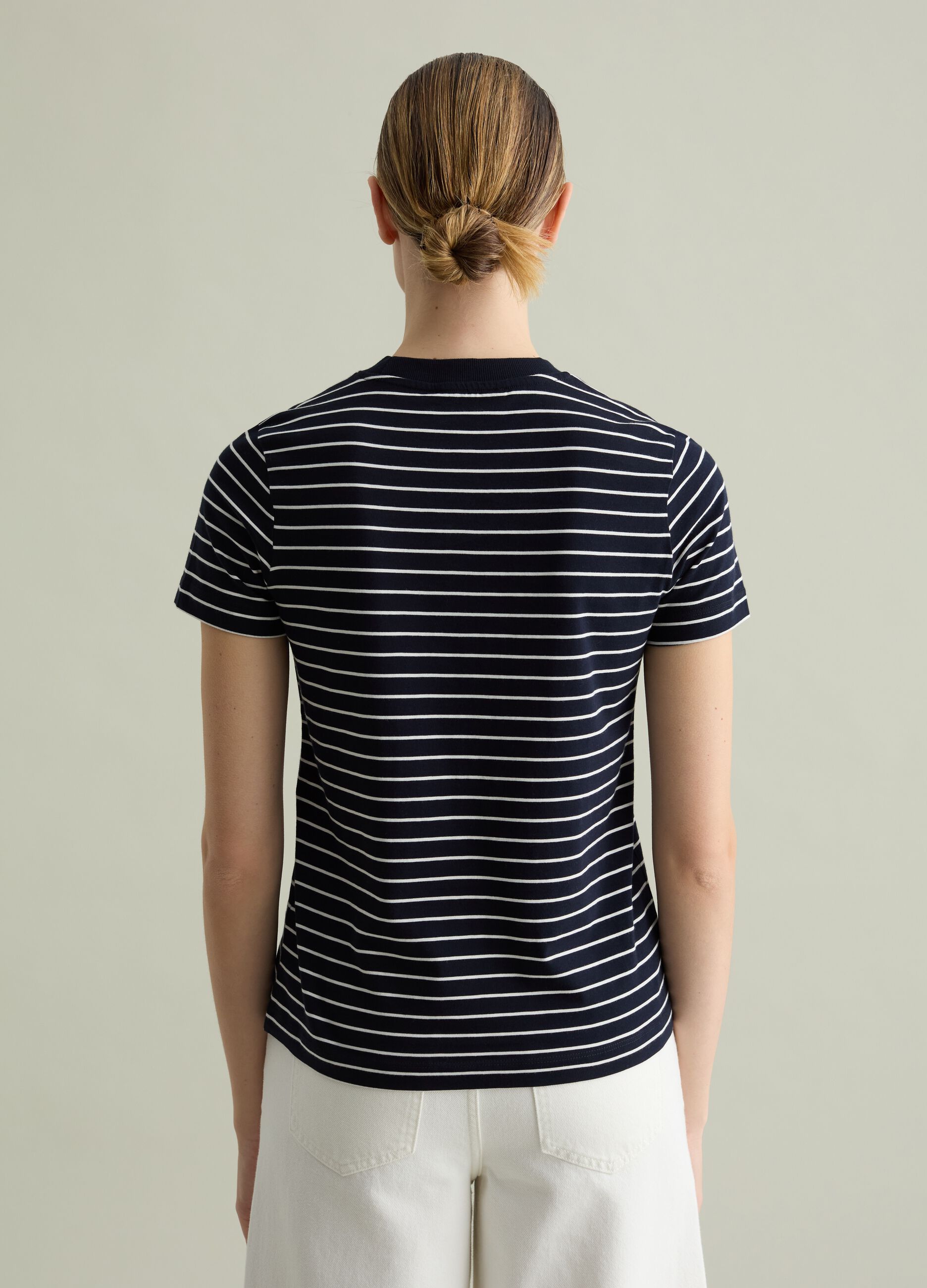 T-shirt in cotone Supima a righe
