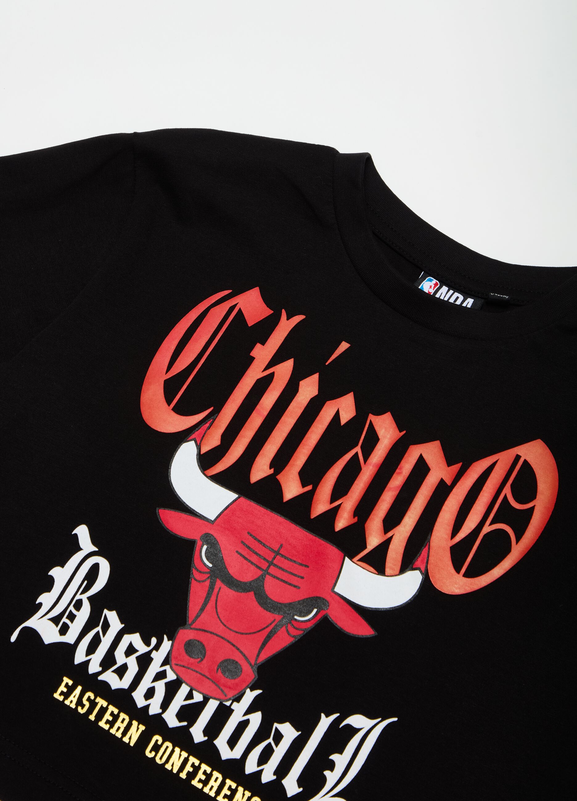 T-shirt crop stampa NBA Chicago Bulls