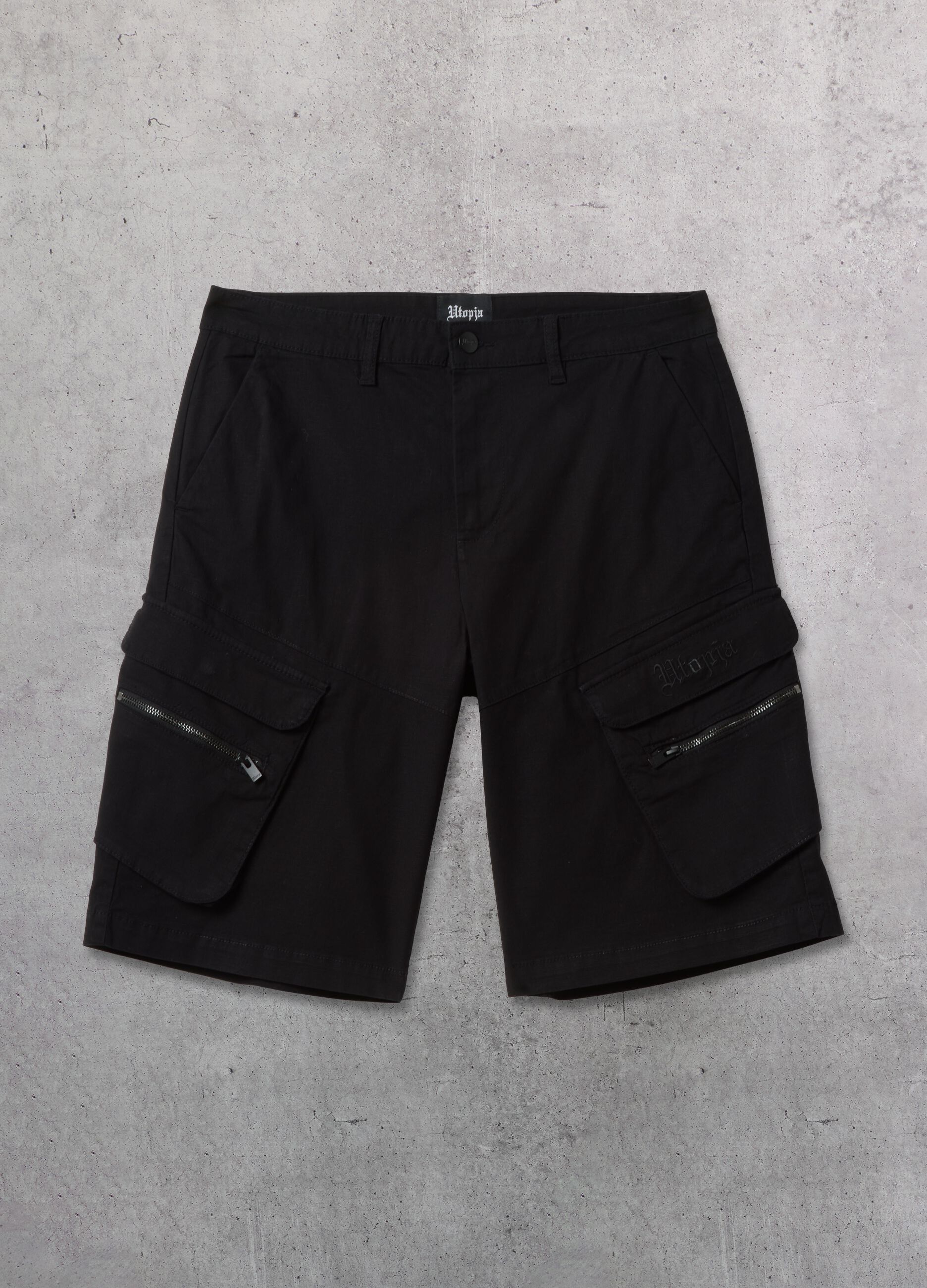 Black Cargo Shorts