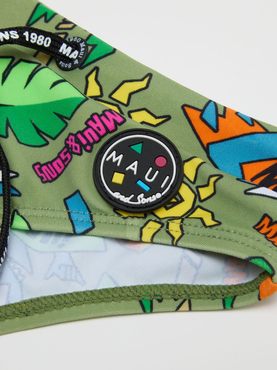 Children's multicolour stretch blend briefs with graphic print_2