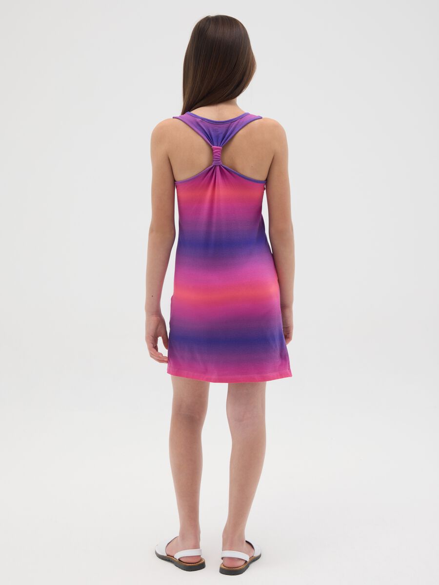 Multicolour Cotton Regular Fit Dress for Girls_2
