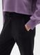 Girls' black pure cotton regular fit trousers_2