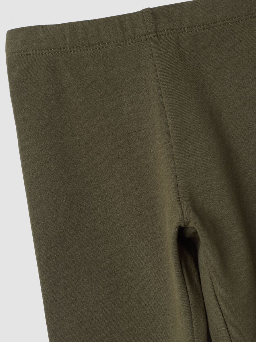 Leggings viola in cotone organico elasticizzato_2