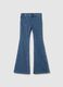 Girls' Blue Denim Flare Fit Jeans_3