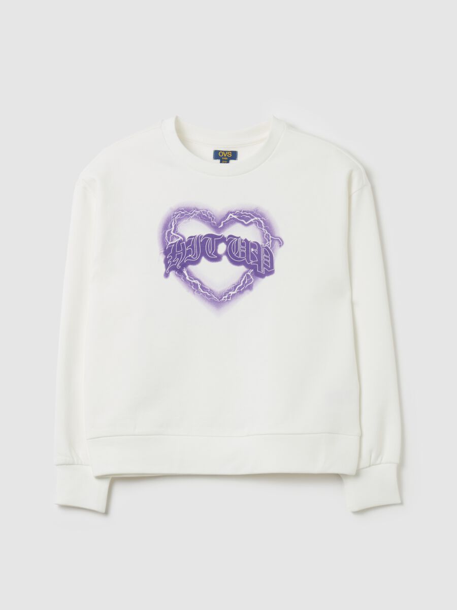 Sweatshirt in cotton with print_3