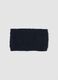 Blue cable-knit neck warmer_0