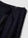Blue pleated skirt in stretch viscose_1