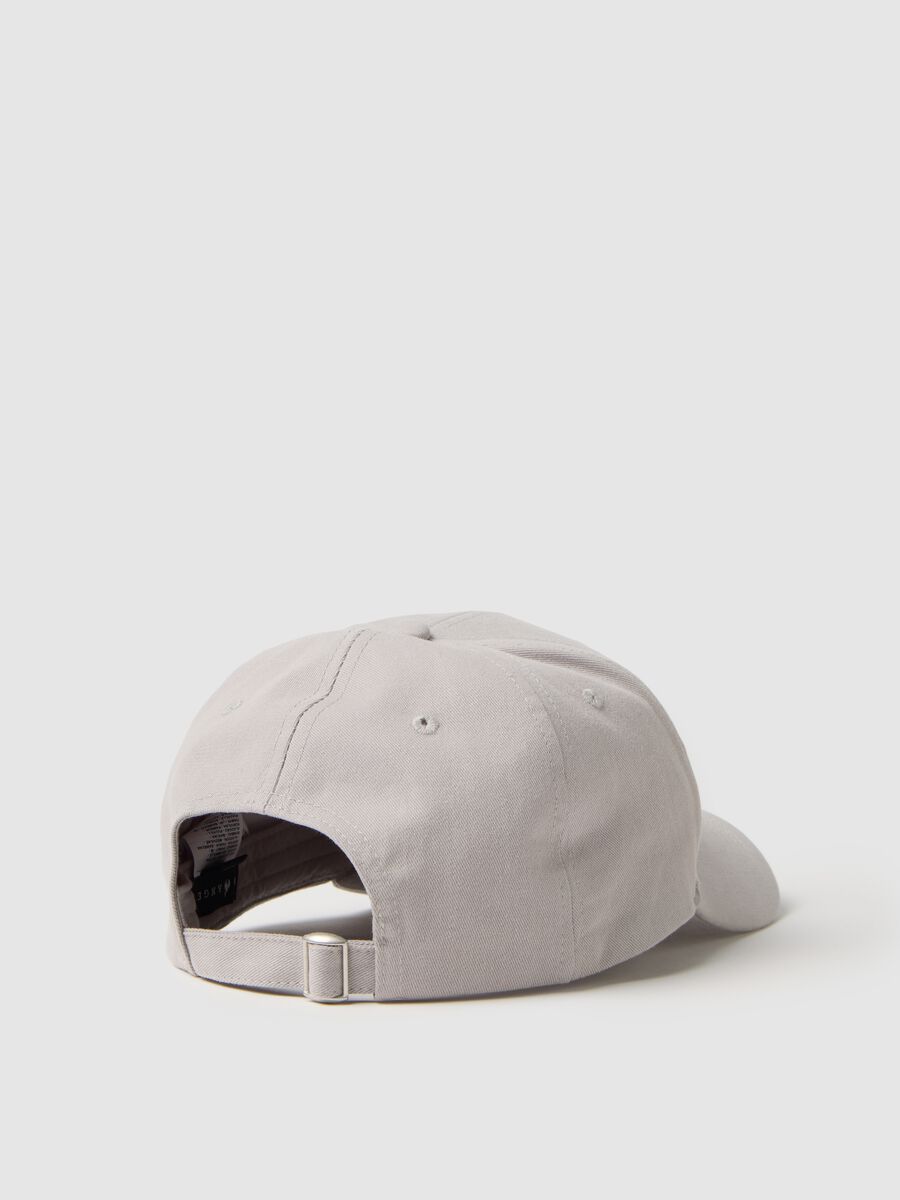 Men's grey pure cotton hat with logo_1
