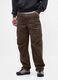 Brown Stretch Cotton Cargo Trousers_1