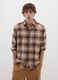 Brown pure cotton regular fit shirt_1