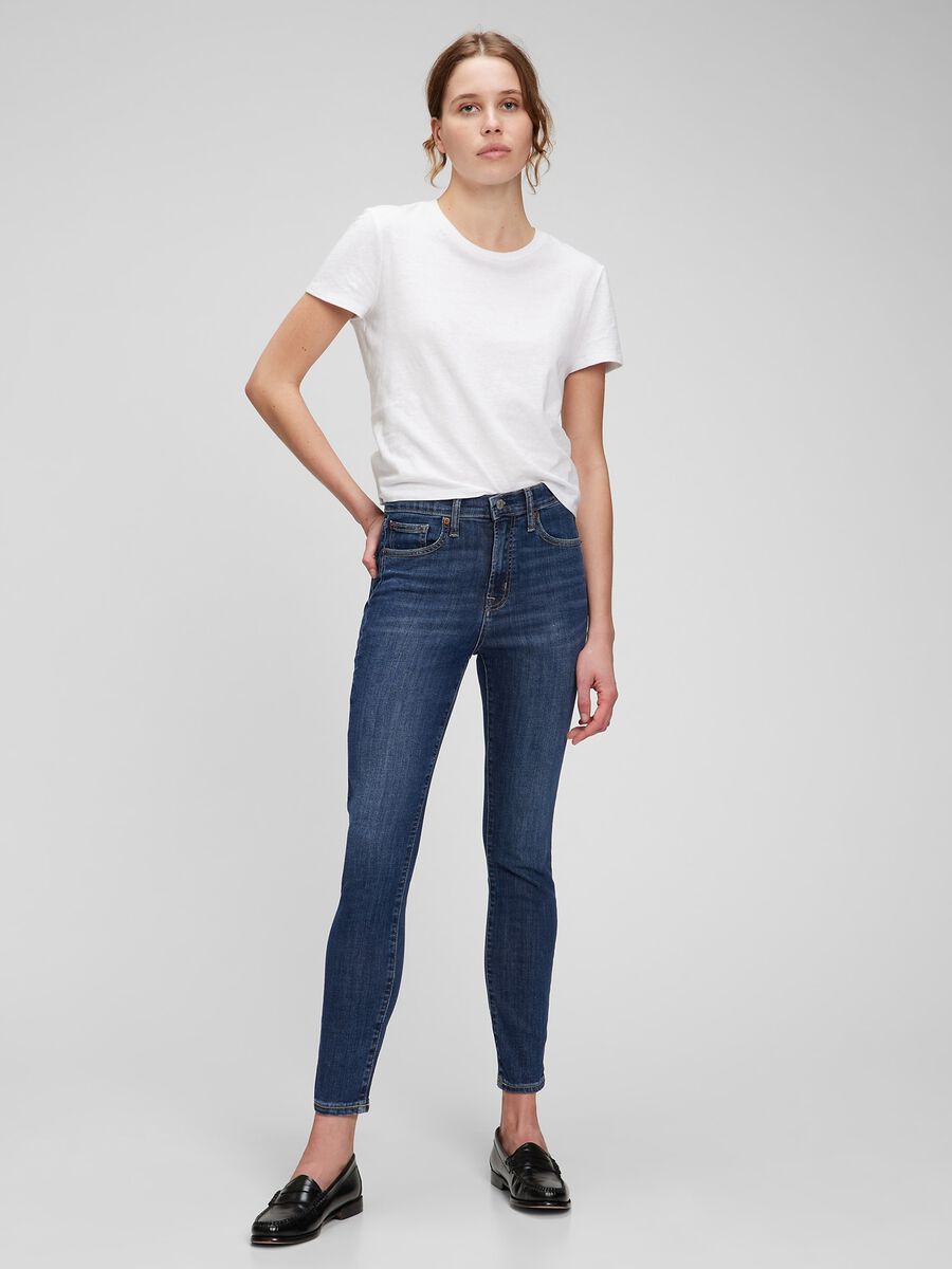 Jeans skinny fit stretch a vita alta_0