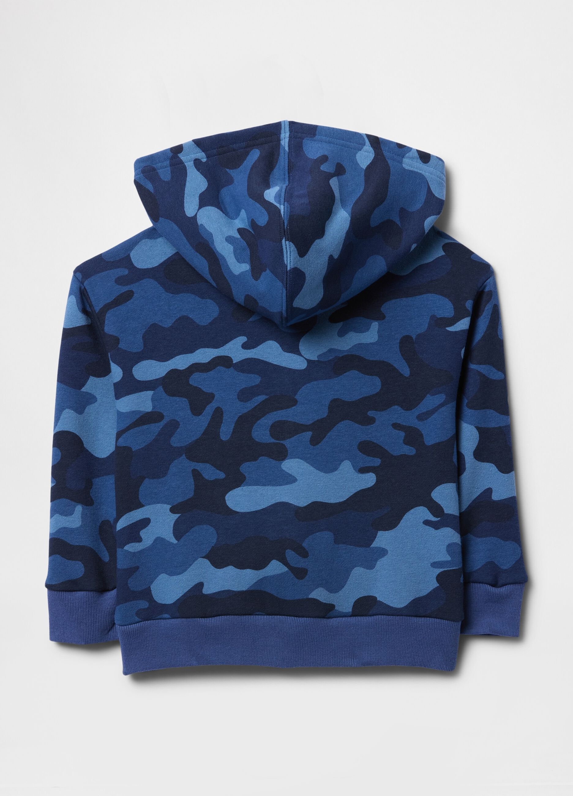 Cotton-blend zip-up hoodie