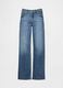 Wide-leg stretch denim jeans_6