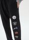 Black Cotton-Blend Trousers with NFL Logos_3