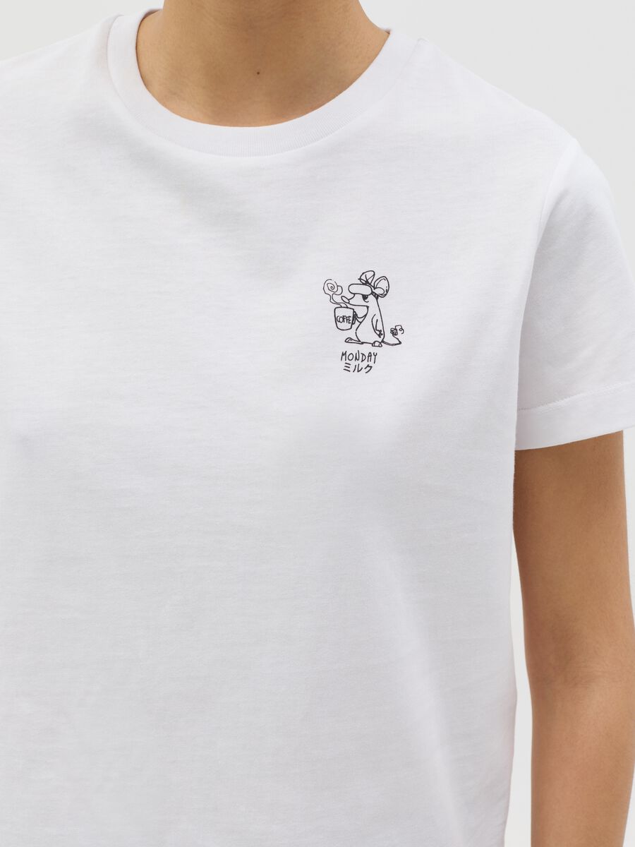 White boxy-fit T-shirt in cotton_2