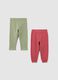 Pink Stretch Trousers for Girls_0