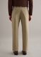 Pantaloni chino dritti in puro cotone twill beige regular fit_2