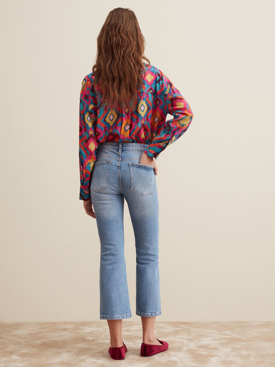 Jeans cropped flare fit_2