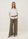 Green viscose-blend palazzo trousers_0