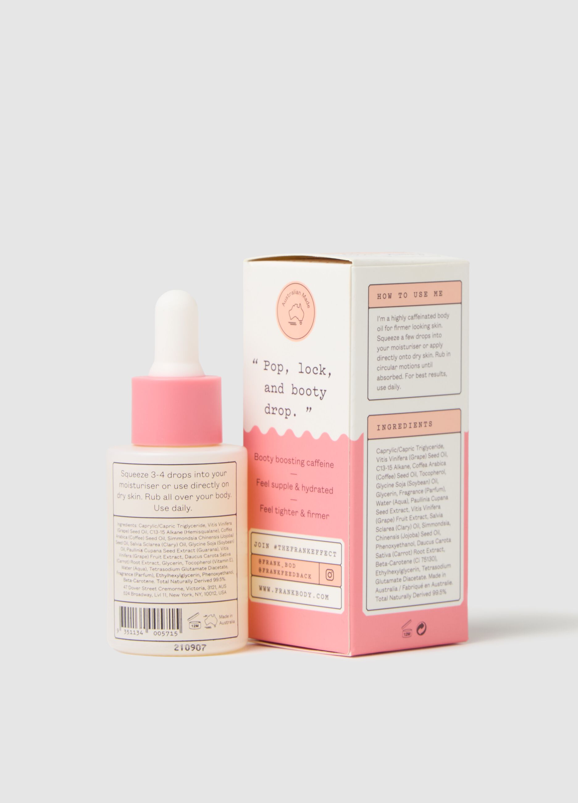 Firming body oil