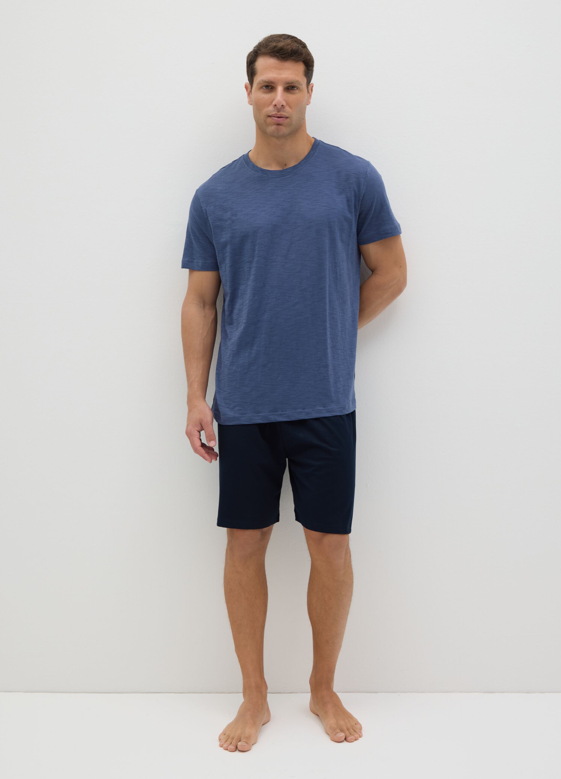 Blue Ovs Pyjamas in Pure Cotton