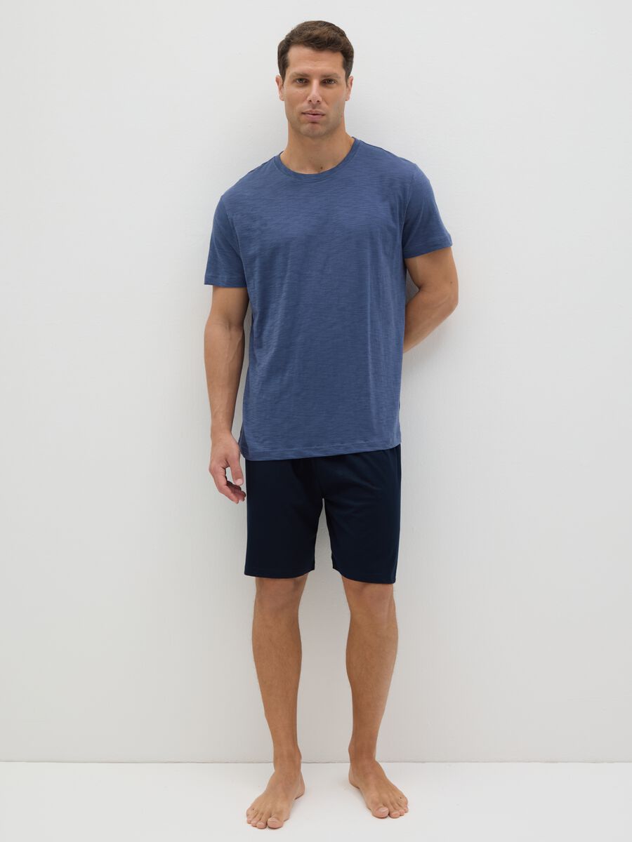 Blue Ovs Pyjamas in Pure Cotton_0