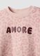 Multicolour pure cotton set with animal-print sweatshirt for girls_2